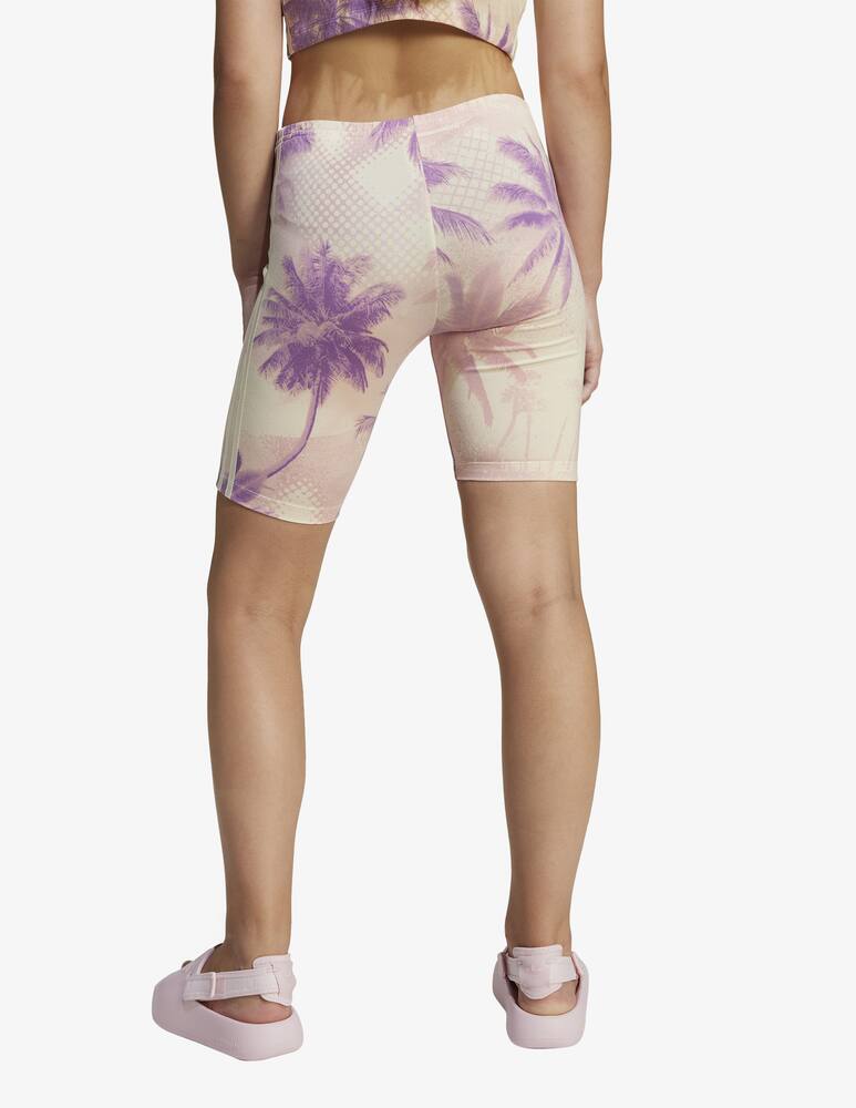 rinascente Adidas Originals Palm print cycling shorts