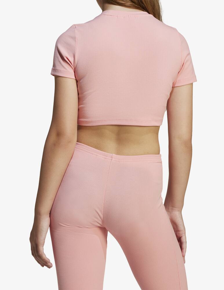 rinascente Adidas Originals Ribbed crop t-shirt