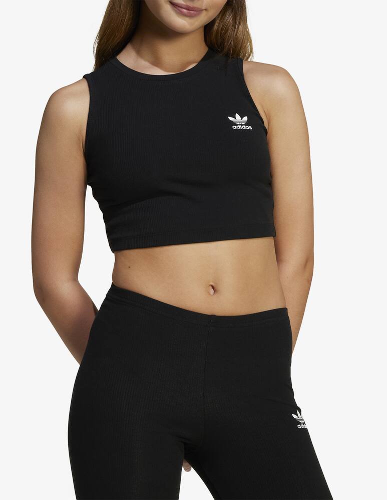 rinascente Adidas Originals Top corto a costine
