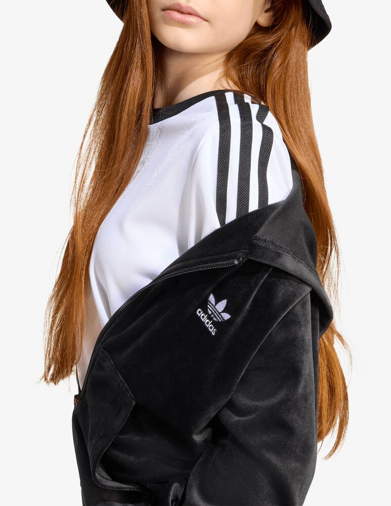 Adidas Originals Felpa con cappuccio in velluto - immagine 5 Adidas Originals Felpa con cappuccio in velluto - immagine 5