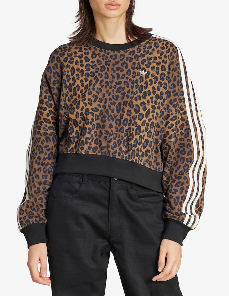rinascente Adidas Originals Leopard crew sweatshirt