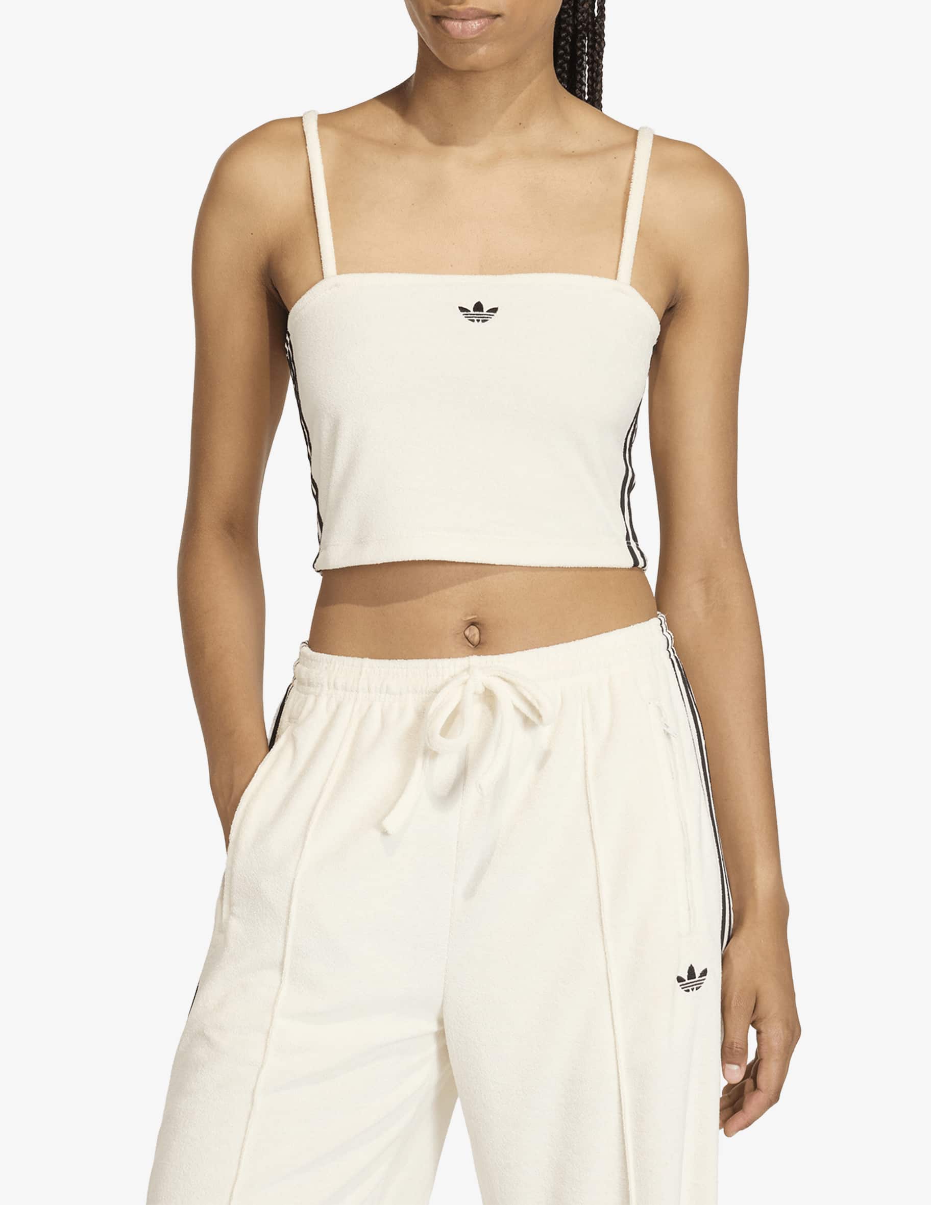Shop Adidas Originals Terry cropped tank top on Rinascente