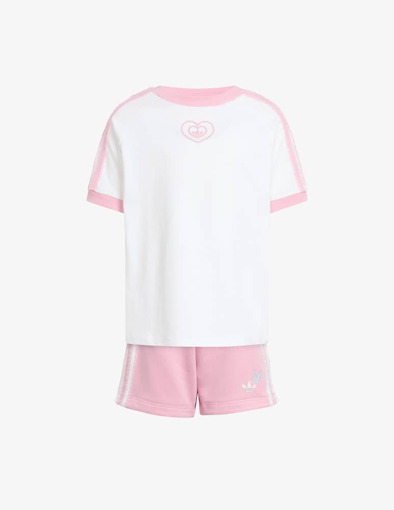 rinascente Adidas Originals Set t-shirt e shorts cuore