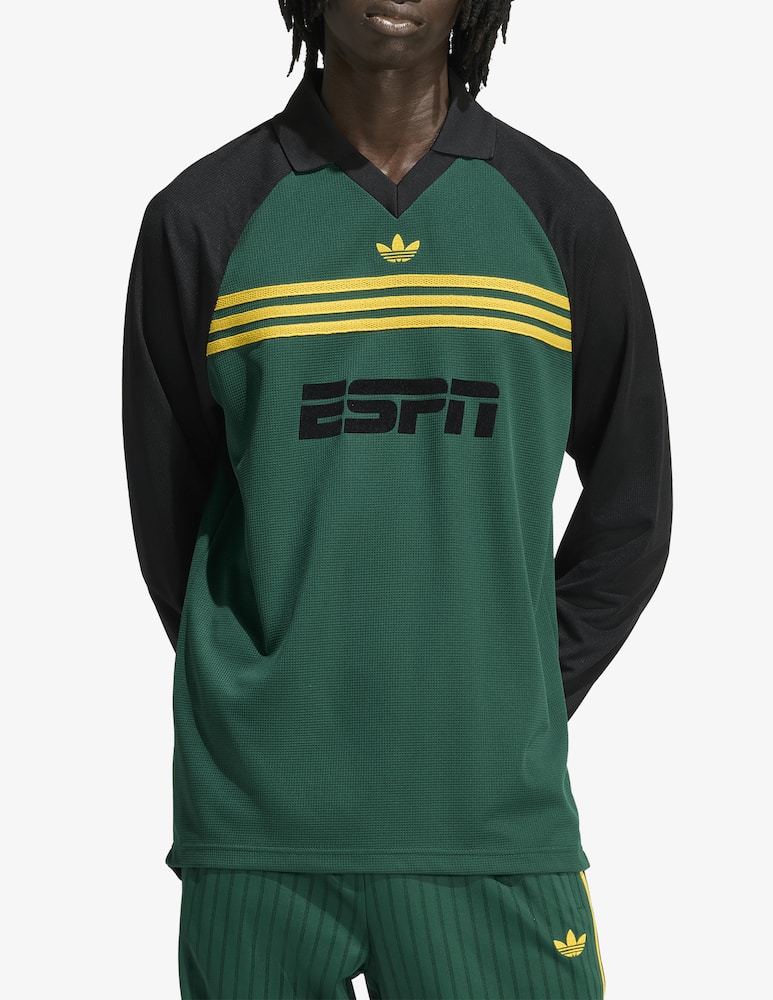 rinascente Adidas Originals Chest stripe long sleeve top