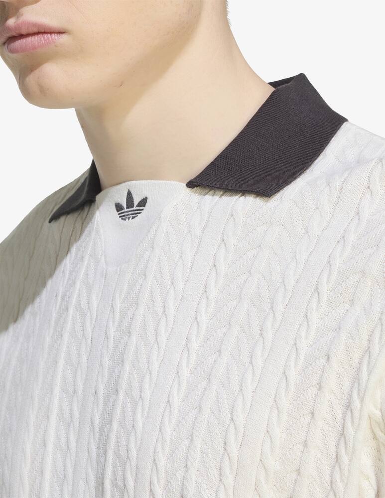 Adidas Originals Cable knit polo jumper - picture 4