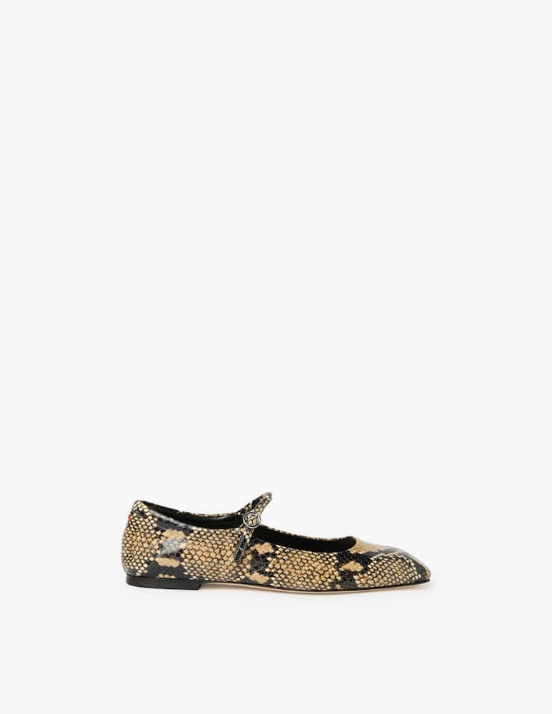 rinascente Aeyde Snake print mary jane flats