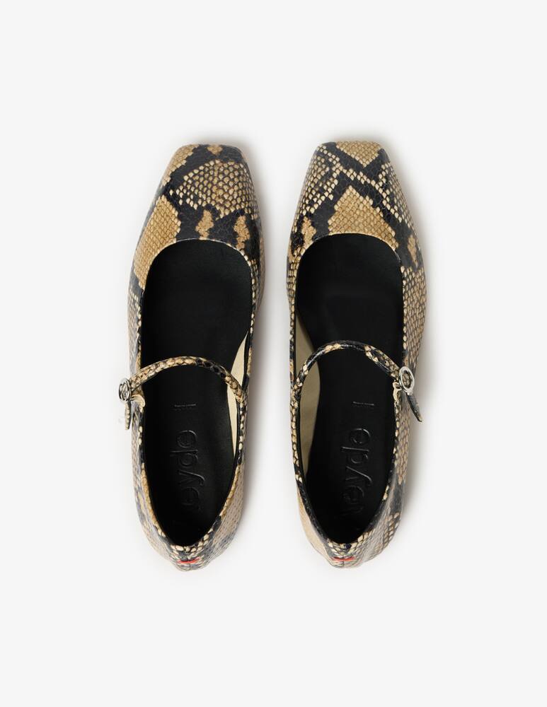 rinascente Aeyde Snake print mary jane flats