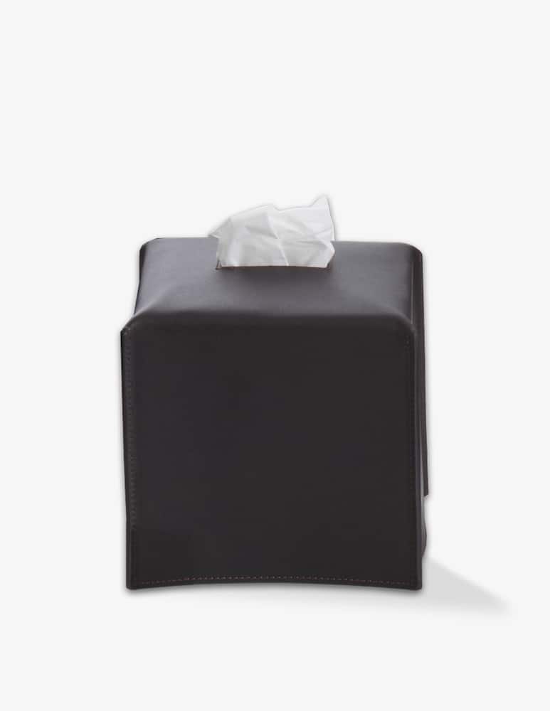Decor Walther Nappa Kbq Tissue Box - Nappa Genuine Leather Black-Brown - picture 1 Decor Walther Nappa Kbq Tissue Box - Nappa Genuine Leather Black-Brown - picture 1