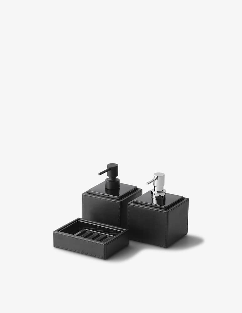 Decor Walther Brownie Ssp Soap Dispenser - Artificial Leather Black - picture 2 Decor Walther Brownie Ssp Soap Dispenser - Artificial Leather Black - picture 2