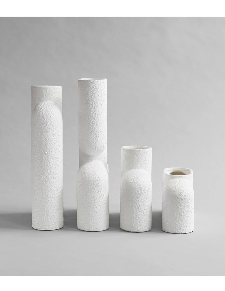 rinascente 101 Copenhagen Cobra vase Fat white - White