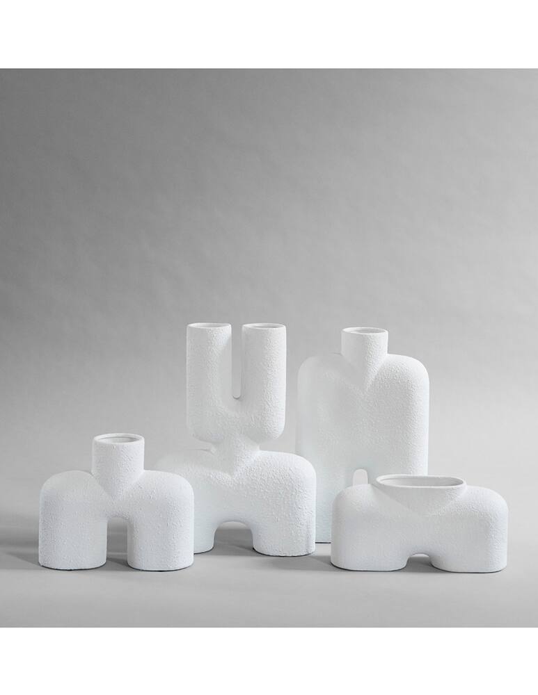 rinascente 101 Copenhagen Cobra vase Fat white - White