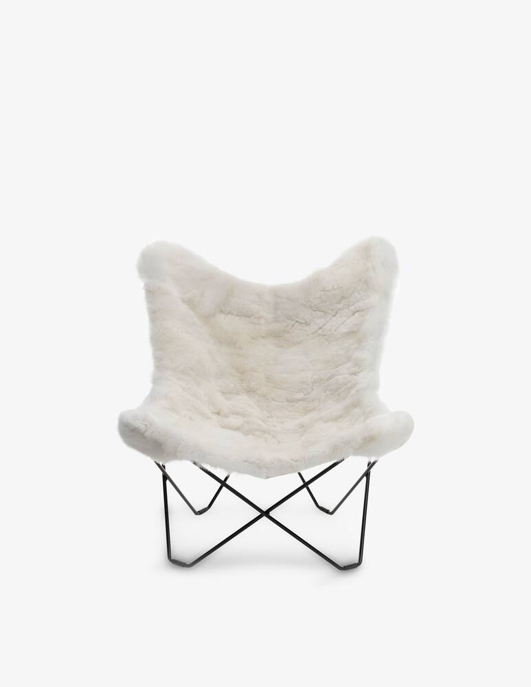 rinascente Weich Sedia Butterfly In Alpaca Mariposa Bianca