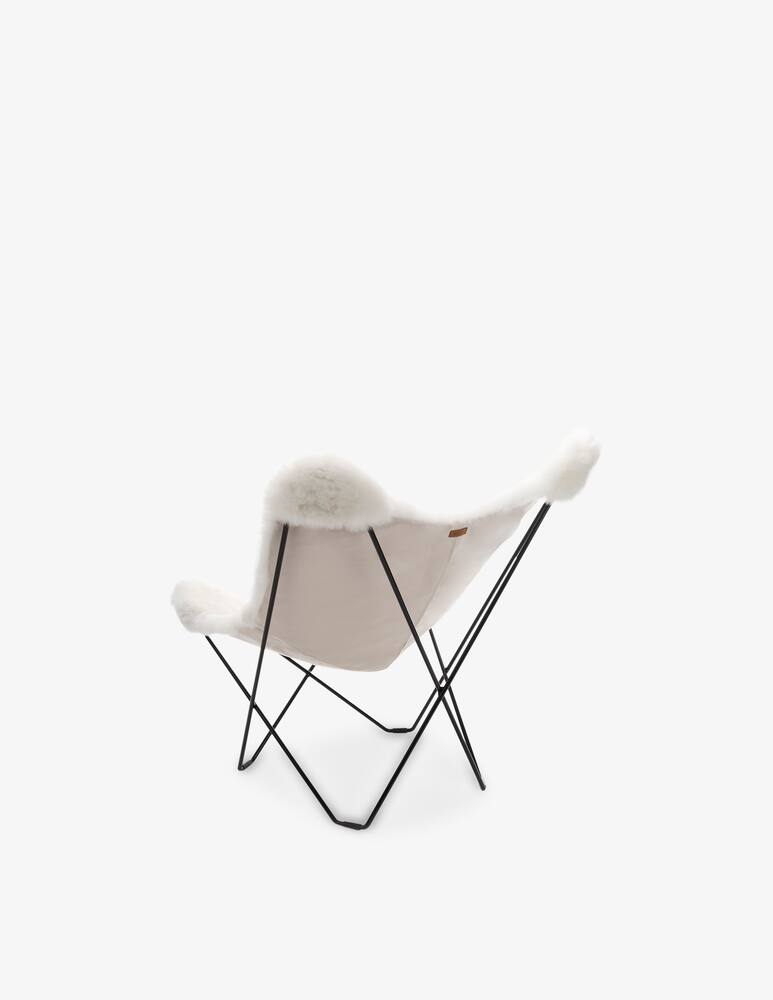 rinascente Weich Sedia Butterfly In Alpaca Mariposa Bianca