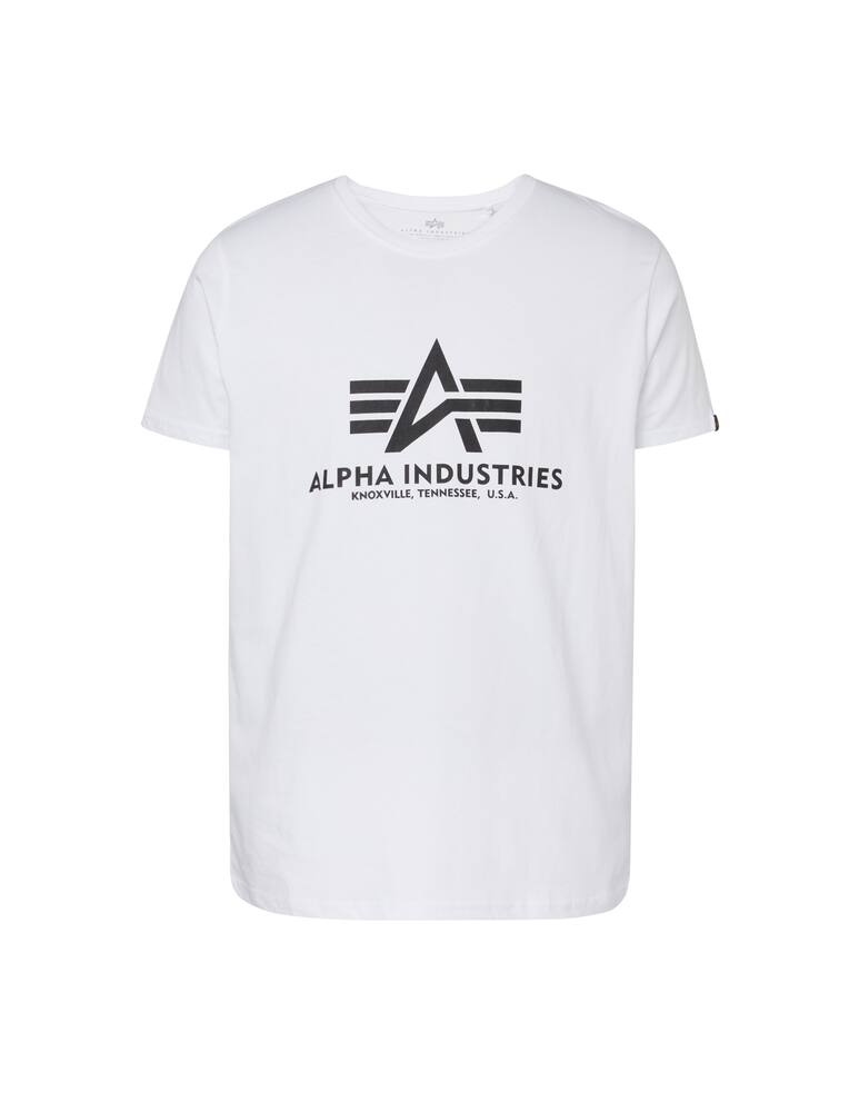 rinascente Alpha Industries Maglietta girocollo logo centrale - bianco