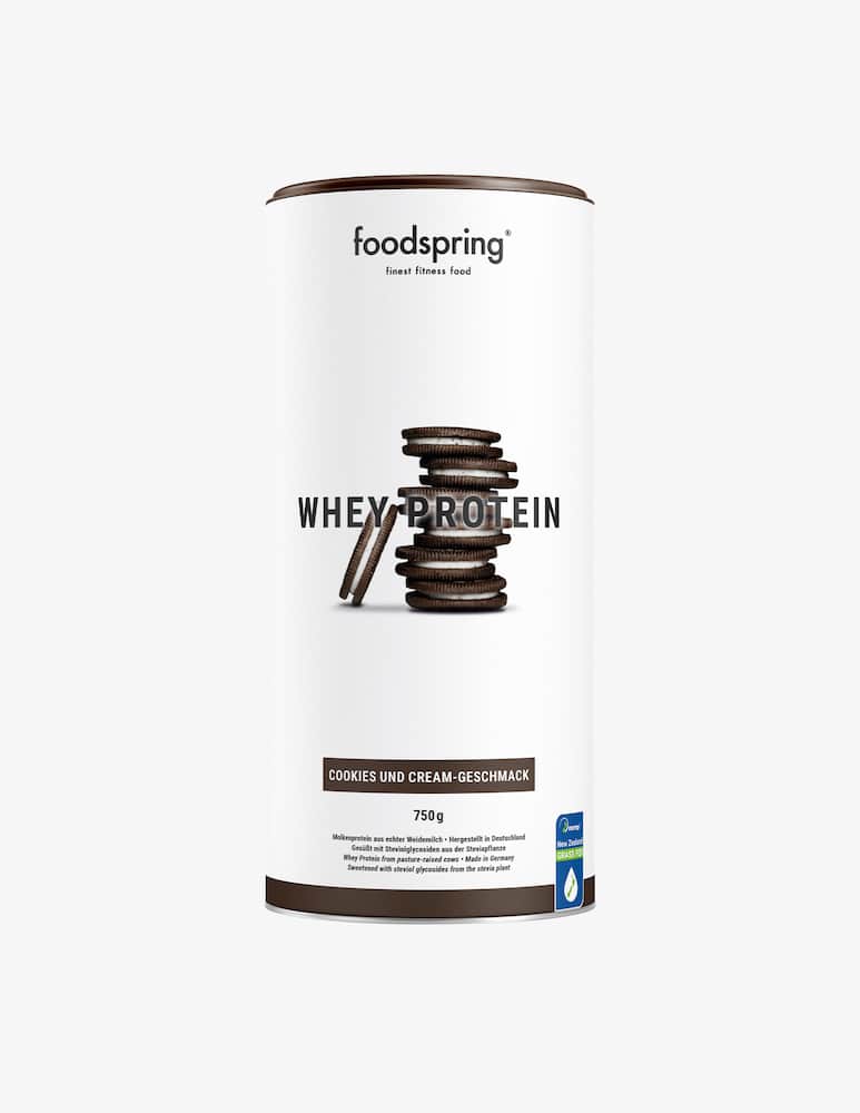 Foodspring Whey Protein 750g - Biscotto e Crema - immagine 1 Foodspring Whey Protein 750g - Biscotto e Crema - immagine 1