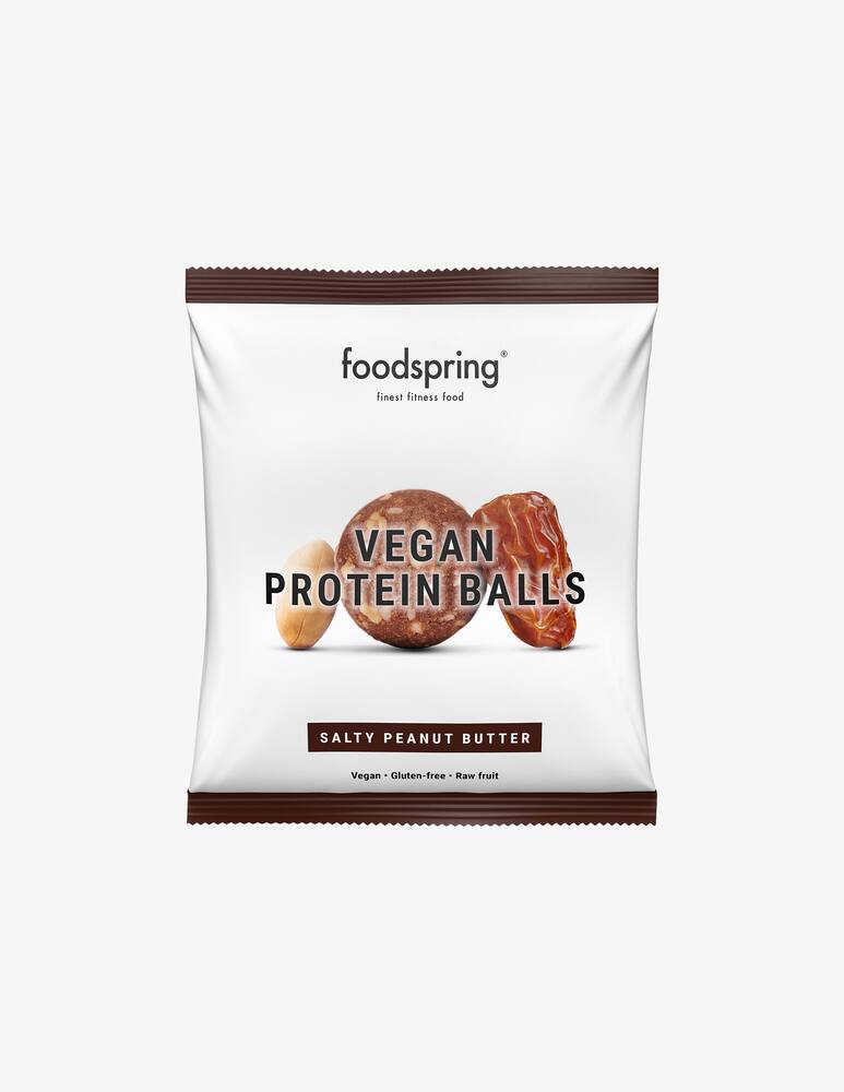 Foodspring Vegan Protein Balls 40g - Burro di Arachidi Salato - immagine 2 Foodspring Vegan Protein Balls 40g - Burro di Arachidi Salato - immagine 2