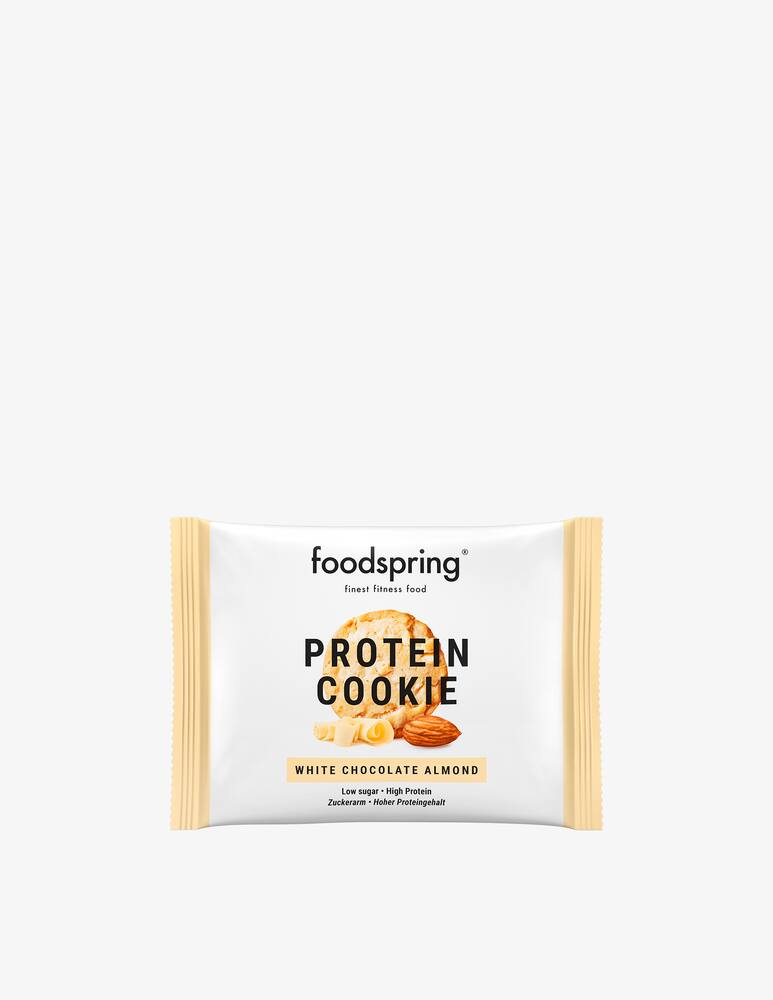rinascente Foodspring Protein Cookie 12x50g - White Chocolate and Almonds