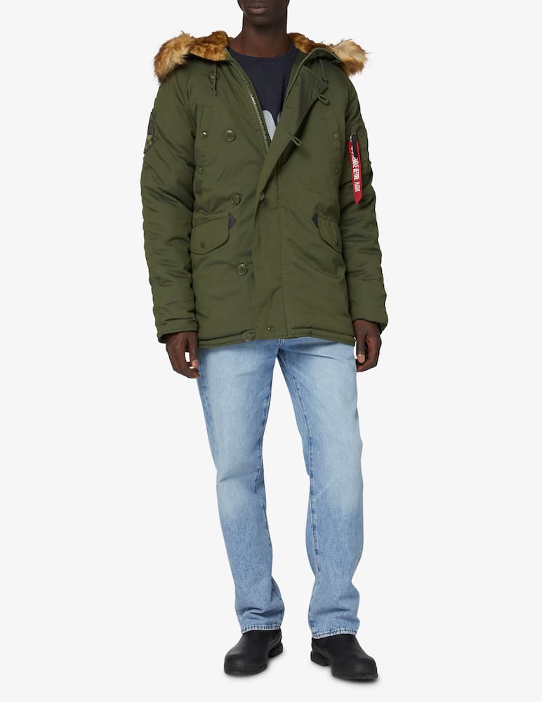 rinascente Alpha Industries Explorer parka ecofur - Green