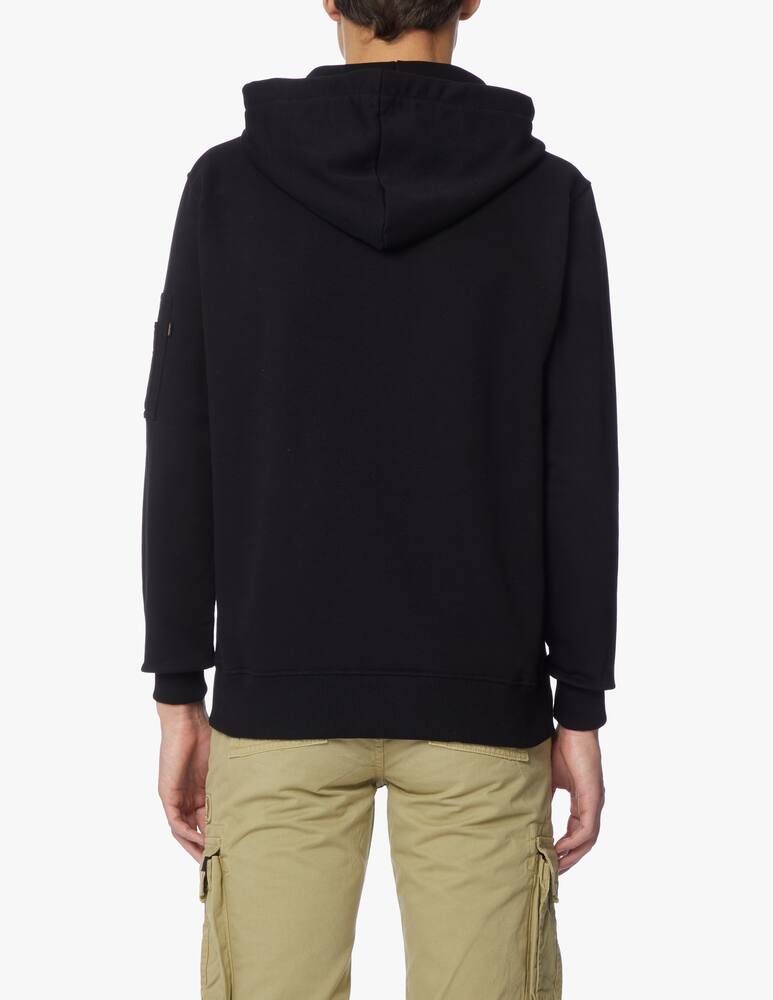 rinascente Alpha Industries Pull up hoodie - black