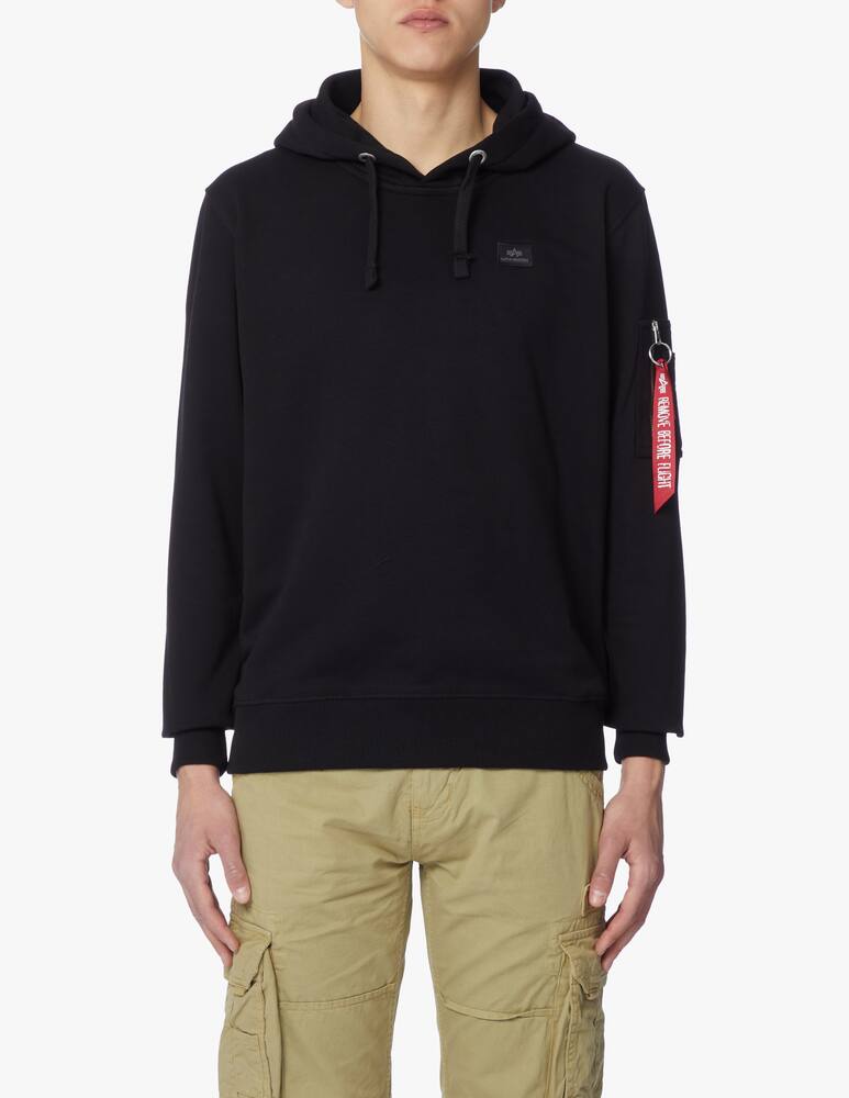 rinascente Alpha Industries Pull up hoodie - black