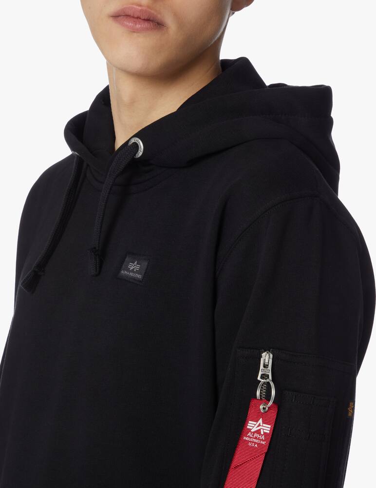 rinascente Alpha Industries Pull up hoodie - black