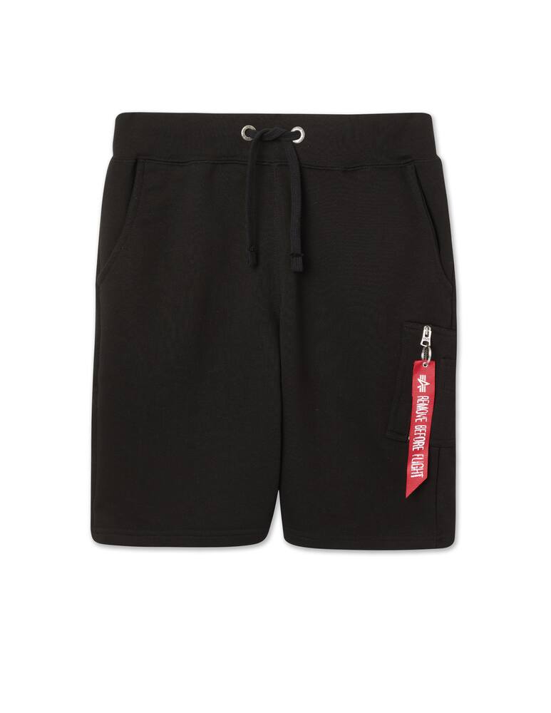 rinascente Alpha Industries Bermuda in felpa cargo tirante - nero