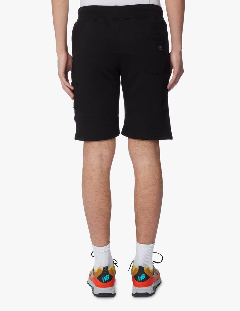 rinascente Alpha Industries Bermuda in felpa cargo tirante - nero