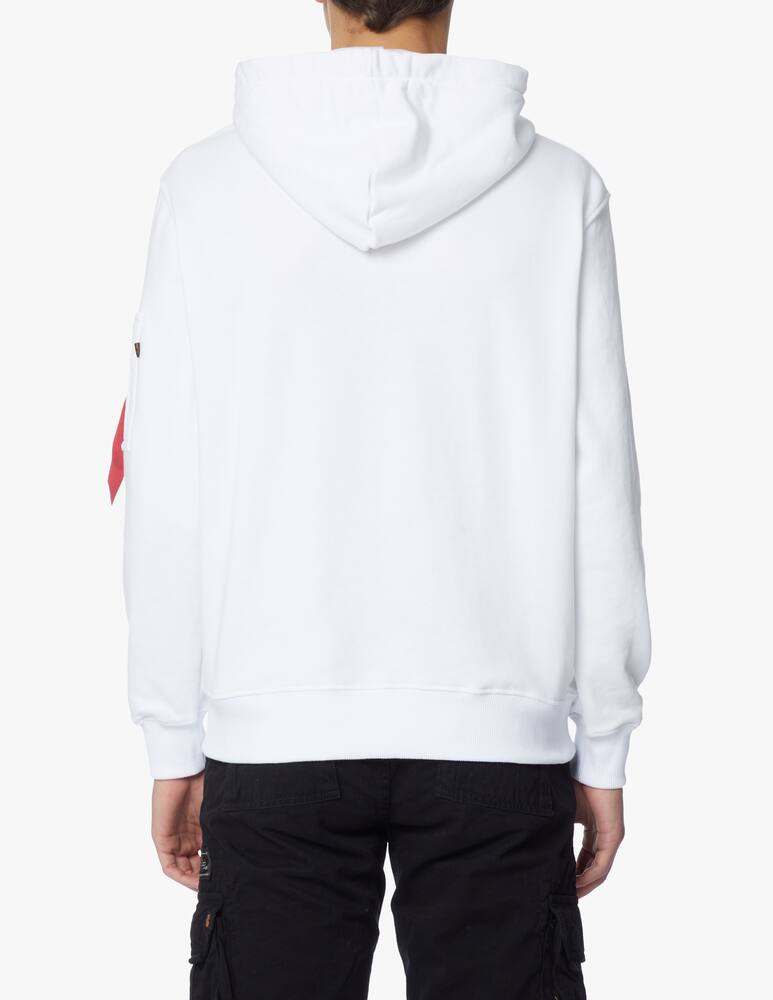 rinascente Alpha Industries Felpa con cappuccio tirante - bianco