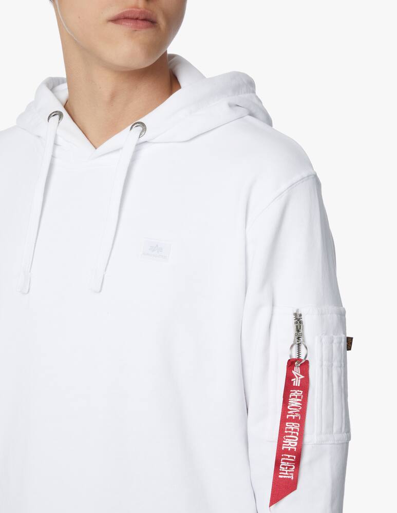 rinascente Alpha Industries Felpa con cappuccio tirante - bianco