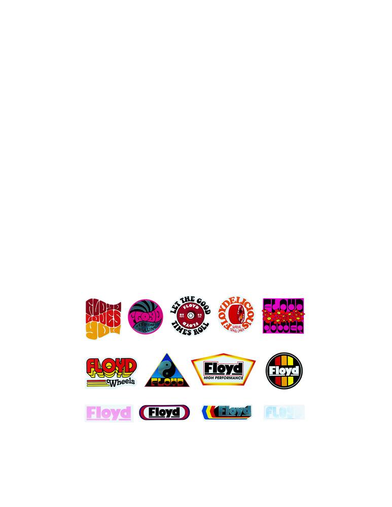 rinascente Floyd Floyd Sticker Set - Multicolor