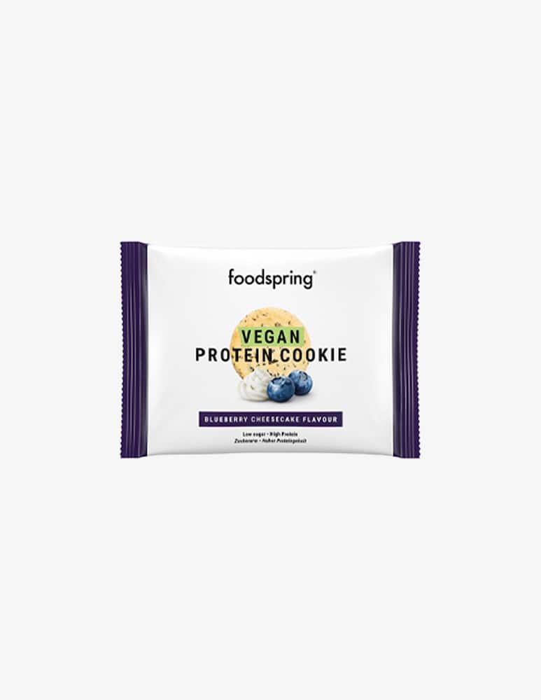 Foodspring Vegan Protein Cookie 50g - Cheesecake al mirtillo - immagine 1 Foodspring Vegan Protein Cookie 50g - Cheesecake al mirtillo - immagine 1