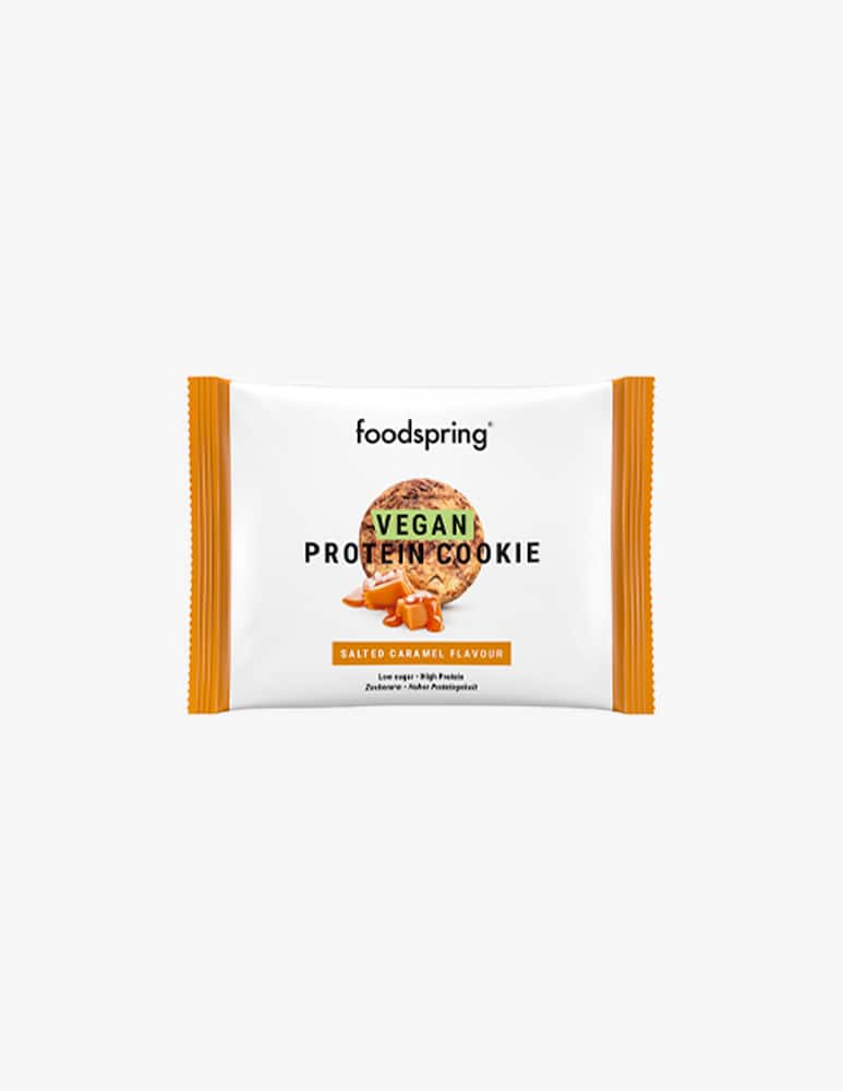 Foodspring Vegan Protein Cookie 50 g - Caramello Salato - immagine 1 Foodspring Vegan Protein Cookie 50 g - Caramello Salato - immagine 1
