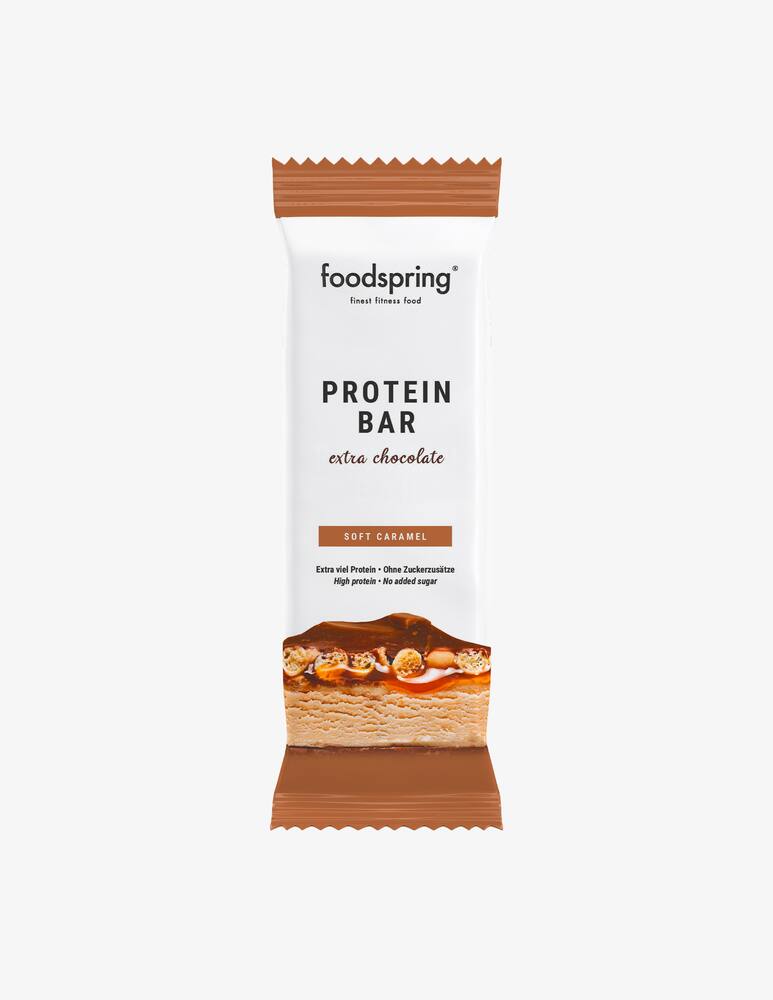 rinascente Foodspring Protein Bar Extra Chocolate 12x65g - Soft Caramel