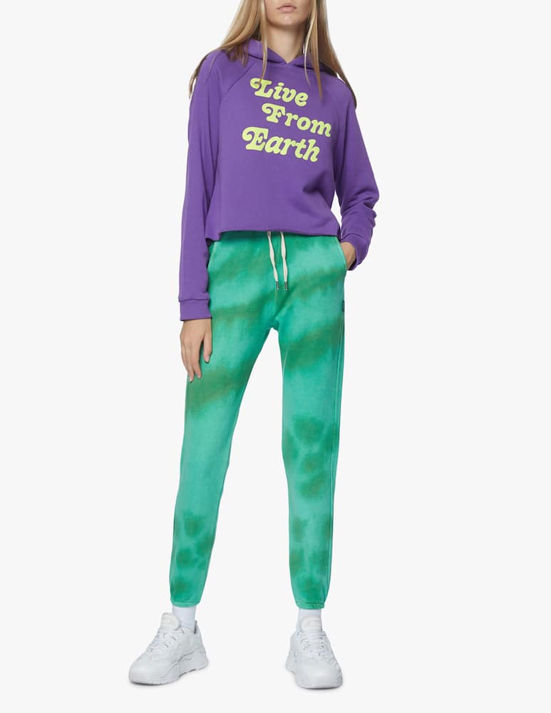 rinascente PSC Pantaloni tuta tie dye in cotone a vita alta Smiley