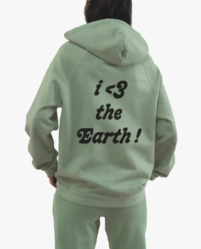 rinascente PSC Felpa con cappuccio in cotone Love Earth