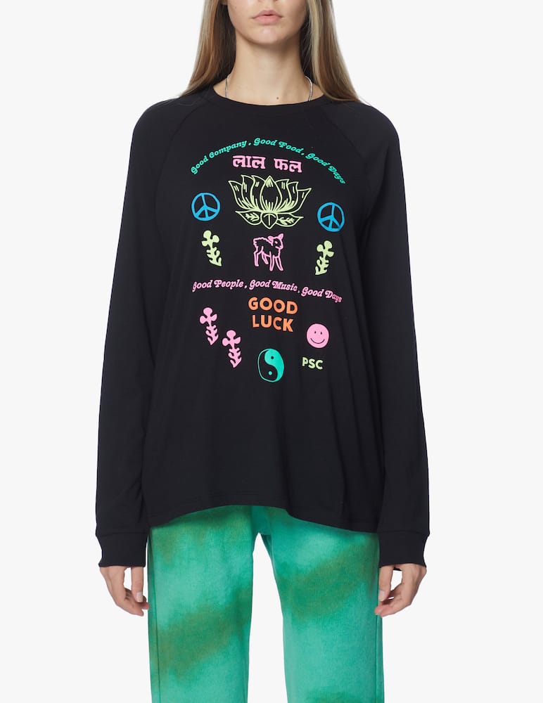 rinascente PSC Maglietta a manica lunga in cotone Good Luck