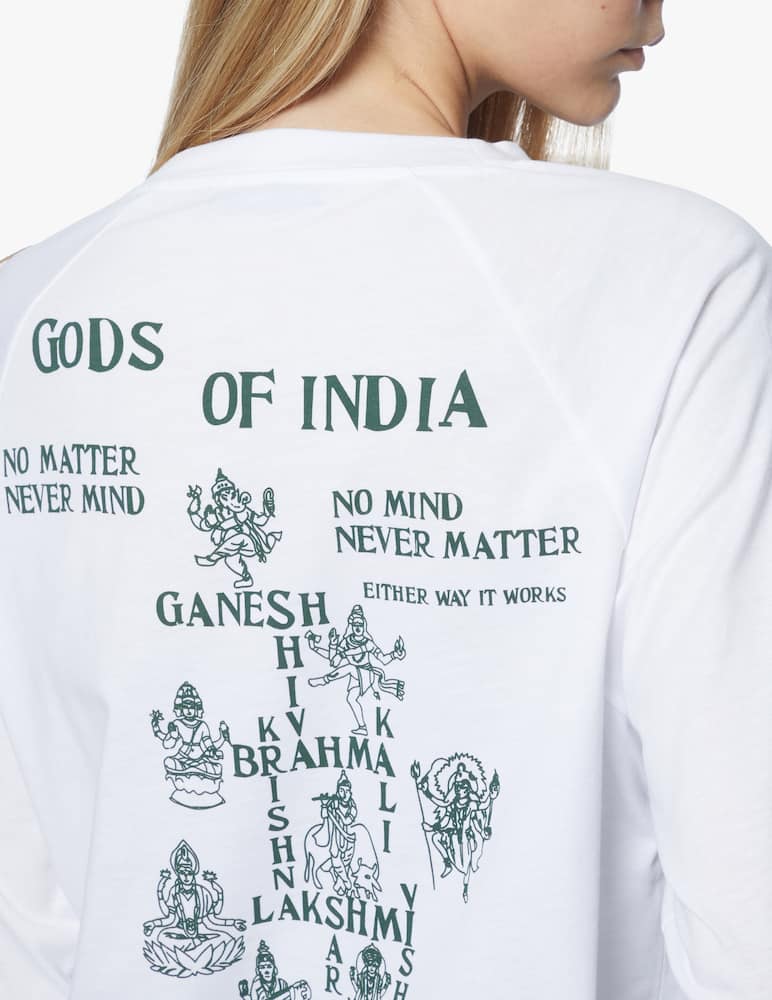 rinascente PSC Cotton blend long sleeved top Gods of india 