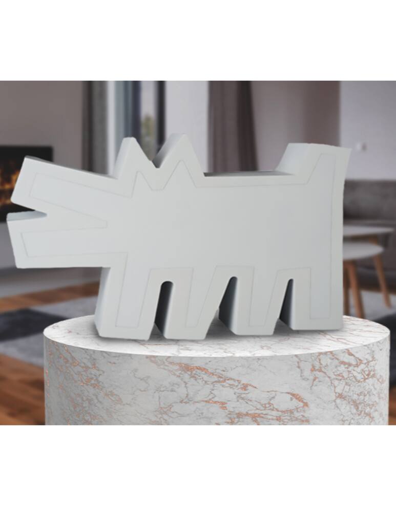 rinascente Medicom Toy Keith Haring Barking Dog Statua - Bianco