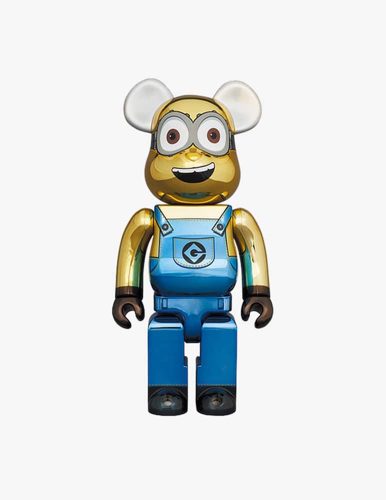 Medicom Toy Bearbrick 1000% Minions Dave Chrome Version - immagine 1 Medicom Toy Bearbrick 1000% Minions Dave Chrome Version - immagine 1