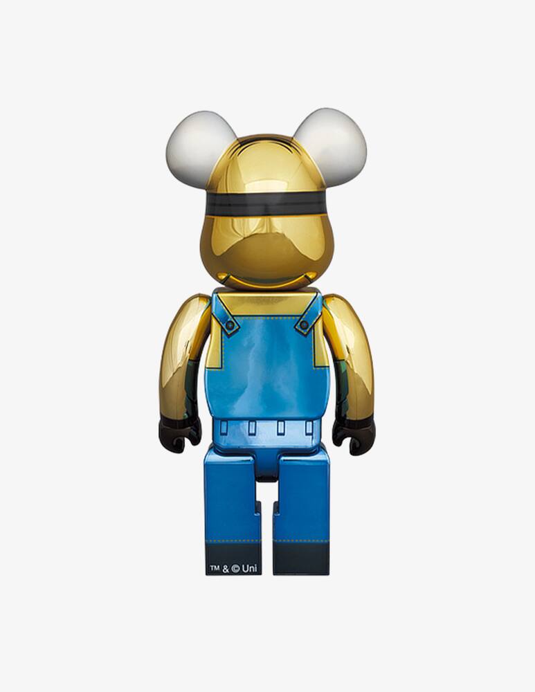 rinascente Medicom Toy Bearbrick 1000% Minions Dave Chrome Version - Multicolor