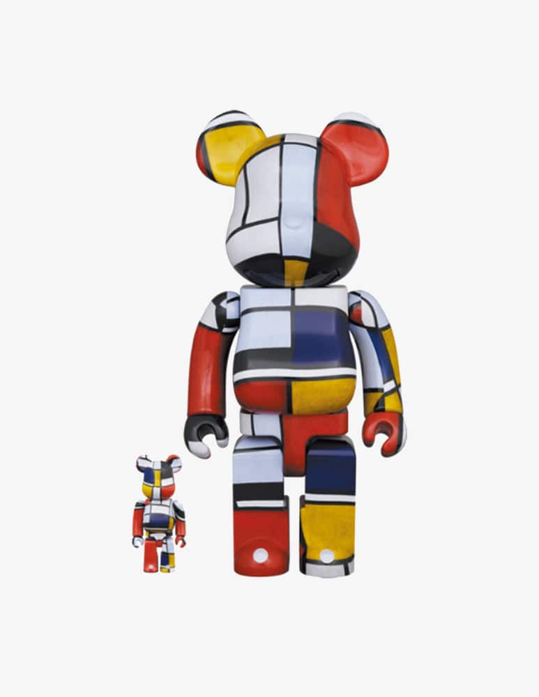 rinascente Medicom Toy Bearbrick 400% Piet Mondrian 2-pack - Multi