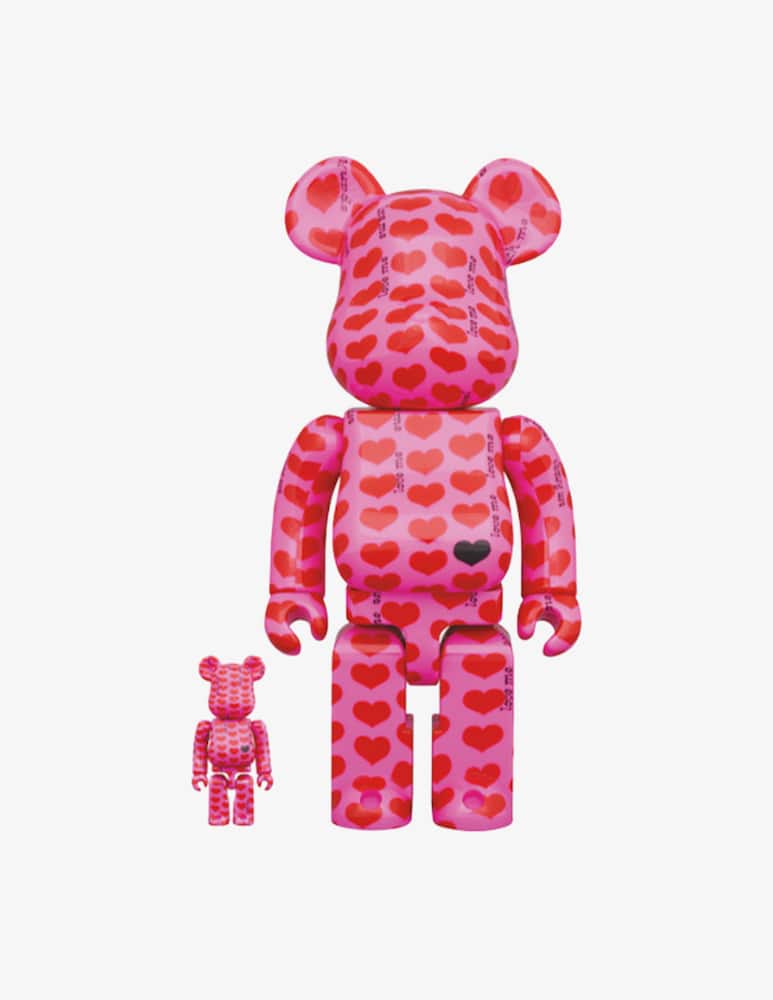 rinascente Medicom Toy Bearbrick 400% Amplifier Pink Heart 2-pack - Multi