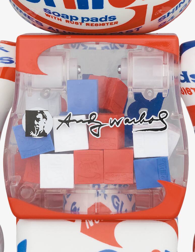 rinascente Medicom Toy Bearbrick 400% Andy Warhol Brillo 2022 2-pack