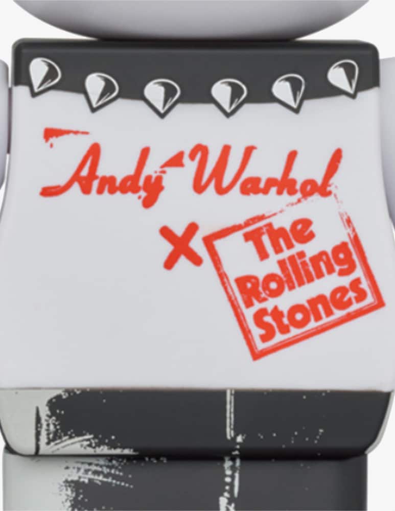 rinascente Medicom Toy Bearbrick 1000% A. Warhol X Rolling Stones Sticky Fingers