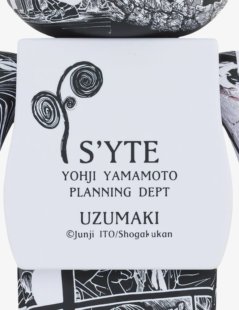 rinascente Medicom Toy Bearbrick 1000% Syte x Junji Ito Uzumaki