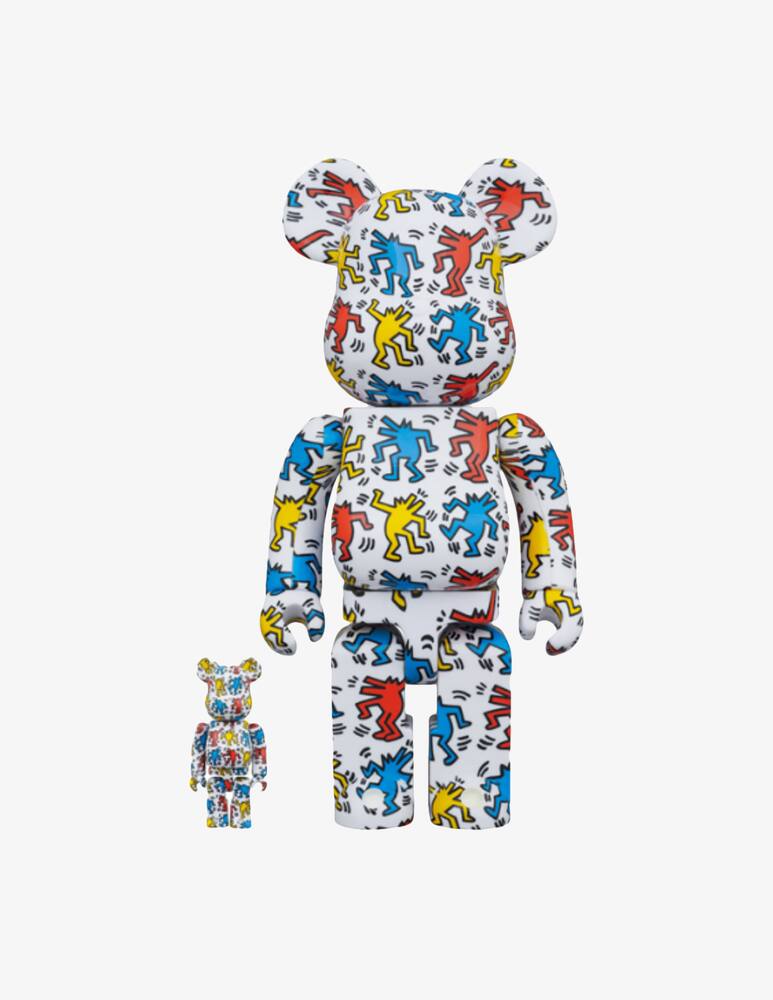 rinascente Medicom Toy Bearbrick 400% 100% Keith Haring #9 2 Pcs