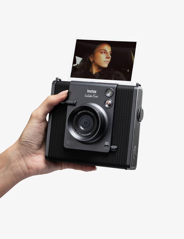rinascente Fujifilm Wide Evo, Black - Hybrid instant camera & Smartphone printer