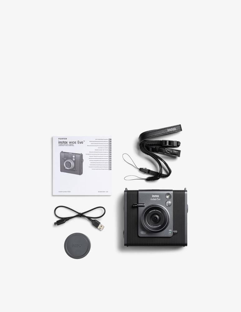rinascente Fujifilm Wide Evo, Black - Hybrid instant camera & Smartphone printer