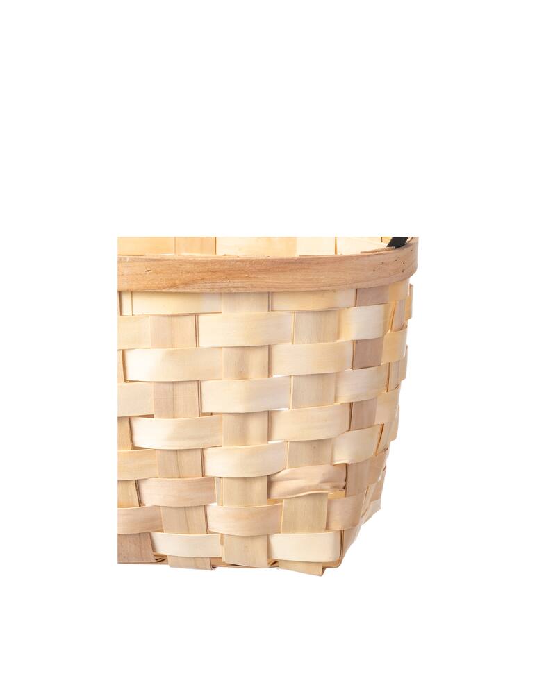 rinascente Puebco Cesto in Legno Intrecciato Naturale - Beige