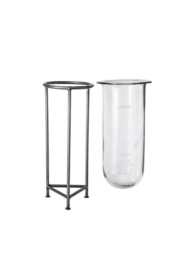 rinascente Puebco Vaso Di Vetro Con Piedistallo